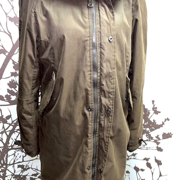Streetwear Society Size S Brown Long Coat Jacket with Hidden Inner Pocket $35 - Picture 5 of 17